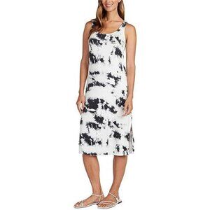 Matty M Ladies' Tank Dress (Black Tie Dye, Medium)